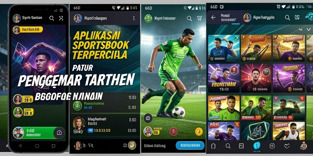 Tampilan seru gameplay taruhan Sportsbook di 66D.