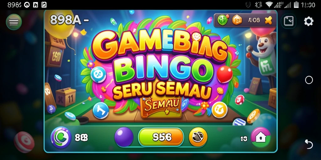 Screenshot gameplay Bingo yang menggembirakan dan interaktif.
