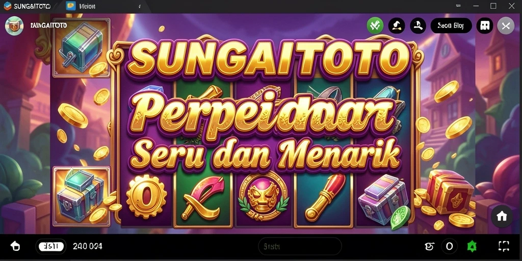 Tampilan visual menarik dari gameplay Slot SUNGAITOTO.