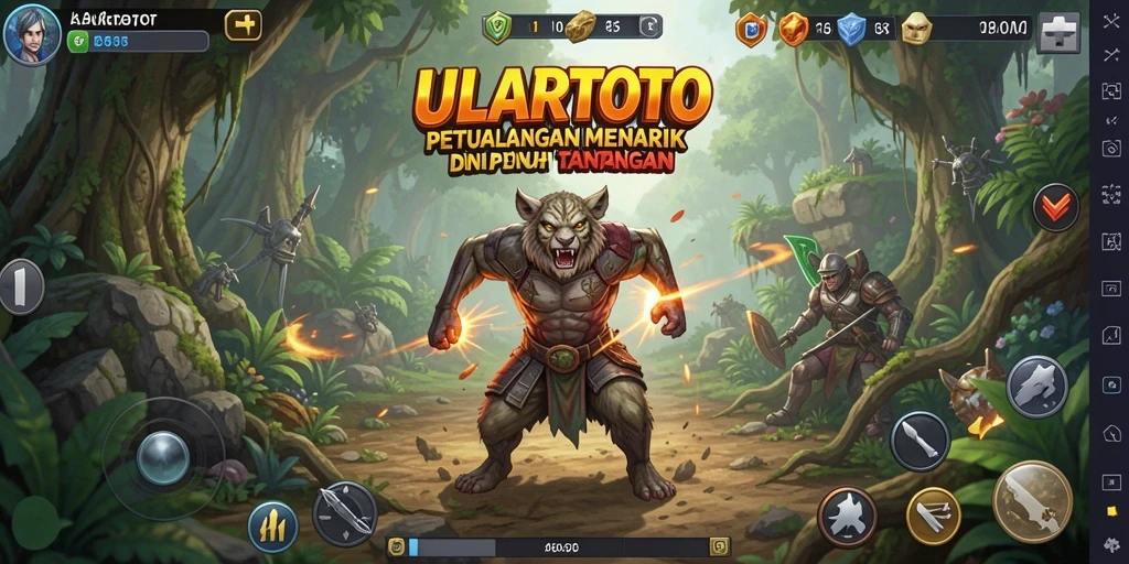 Tampilan gameplay ULARTOTO dengan petualangan yang menantang.